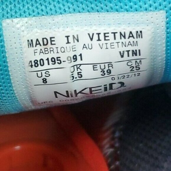 No INSOLES NIKE Lunarglide 3 Women's sz 8 Running Black/Neon/White 480195-991 - Picture 5 of 5